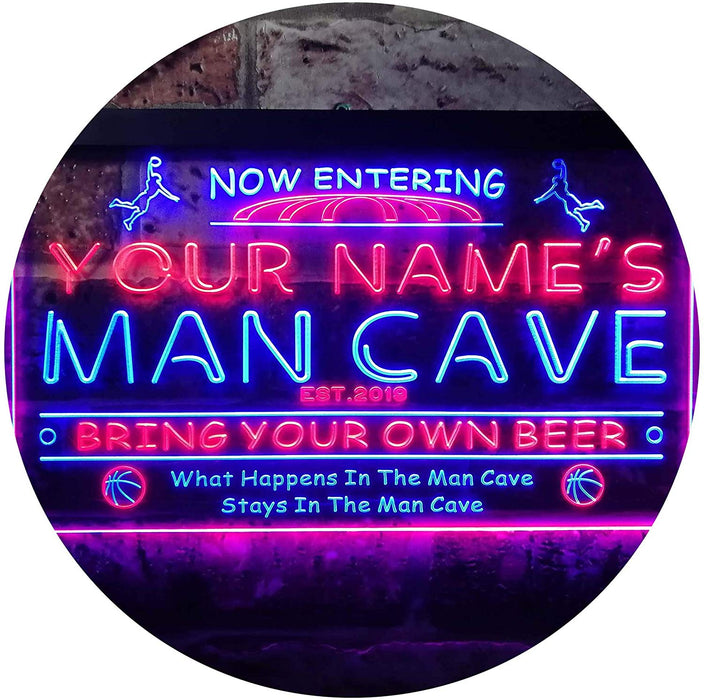 Custom Sports Basketball Theme Man Cave LED Neon Light Sign - Way Up Gifts