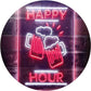 Beer Mugs Cheers Happy Hour LED Neon Light Sign - Way Up Gifts