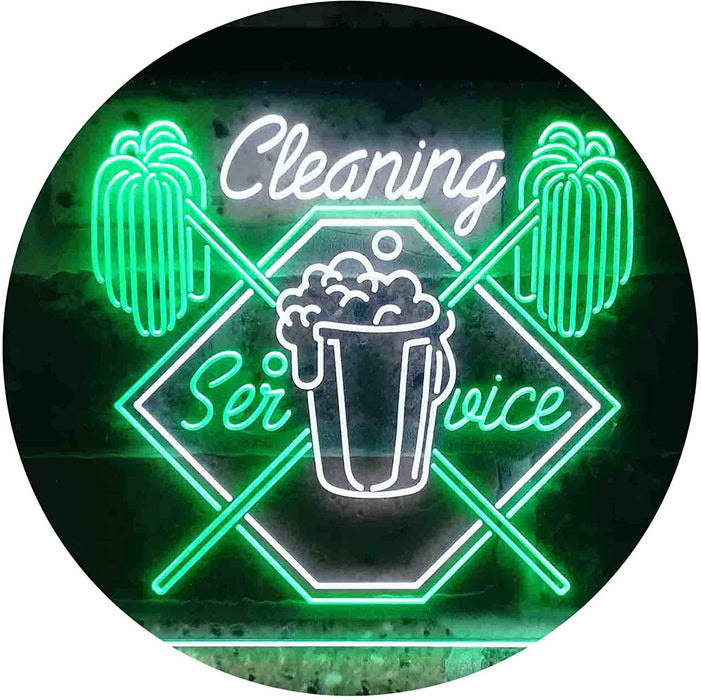 Cleaning Service Shop LED Neon Light Sign - Way Up Gifts