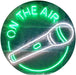 Microphone On The Air LED Neon Light Sign - Way Up Gifts