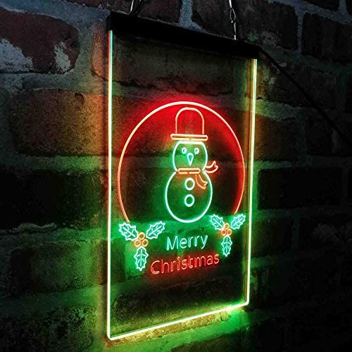 Merry Christmas Decoration Snowman LED Neon Light Sign - Way Up Gifts