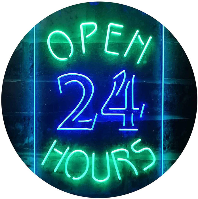 Open 24 Hours LED Neon Light Sign - Way Up Gifts