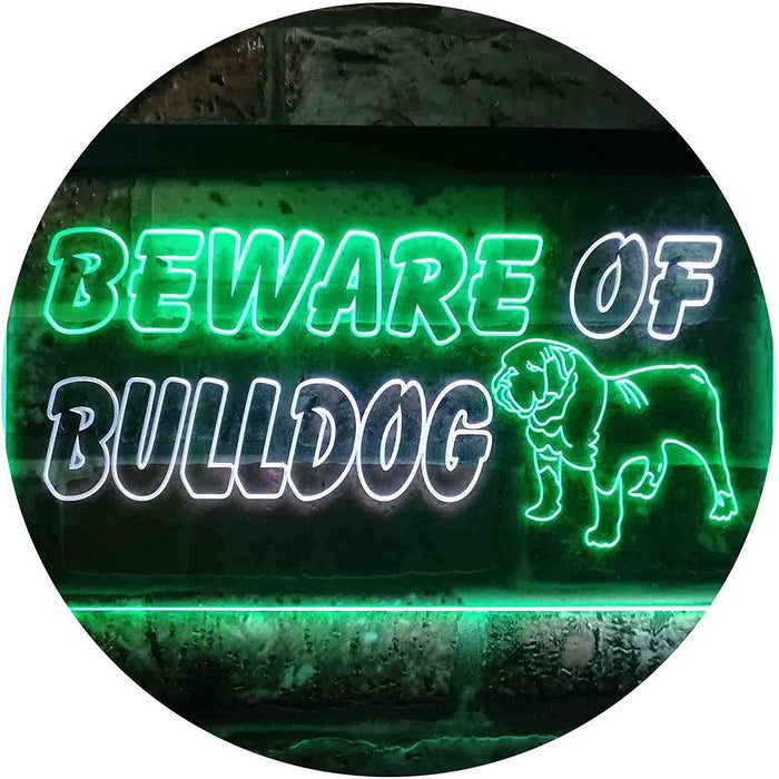 Beware of Bulldog LED Neon Light Sign - Way Up Gifts