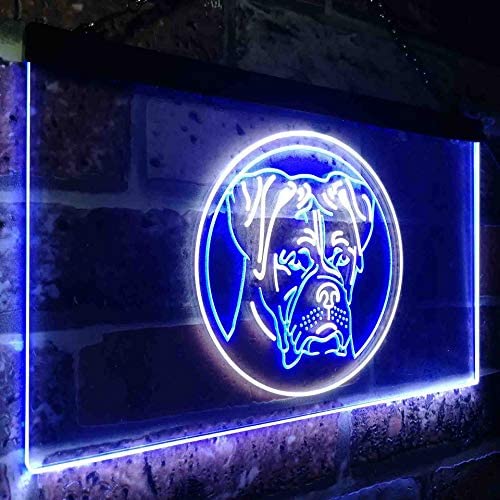 Boxer Dog Decor LED Neon Light Sign - Way Up Gifts