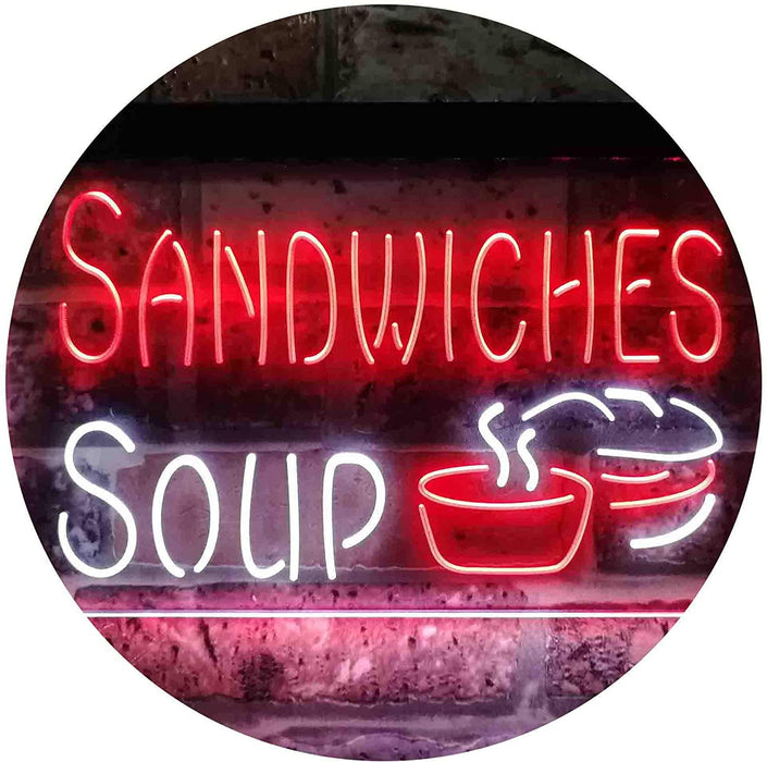 Cafe Sandwiches Soup LED Neon Light Sign - Way Up Gifts