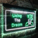 Paradise Island Living The Dream LED Neon Light Sign - Way Up Gifts