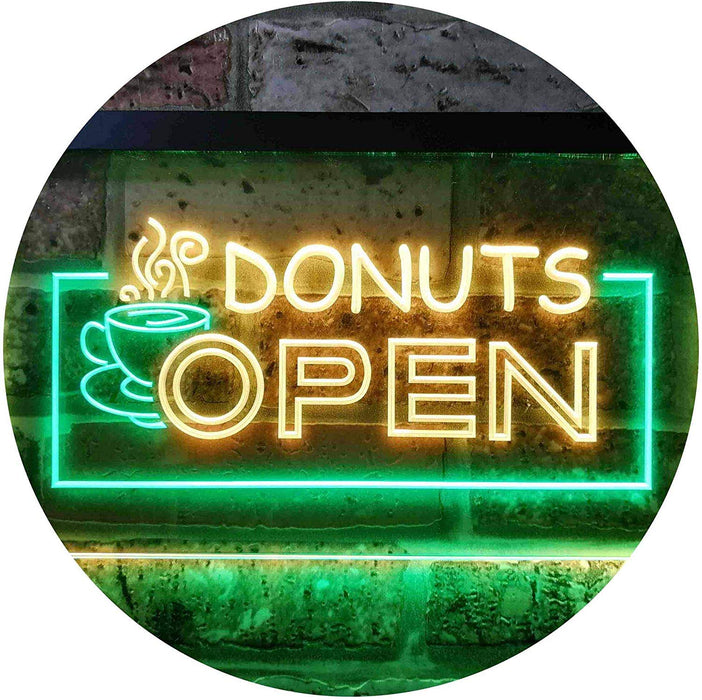 Donuts Open LED Neon Light Sign - Way Up Gifts