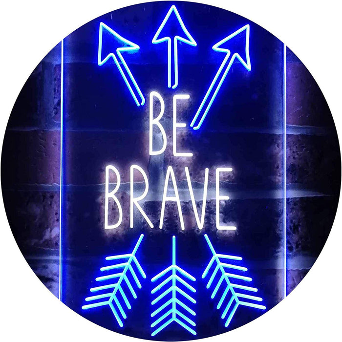 Arrows Be Brave LED Neon Light Sign - Way Up Gifts