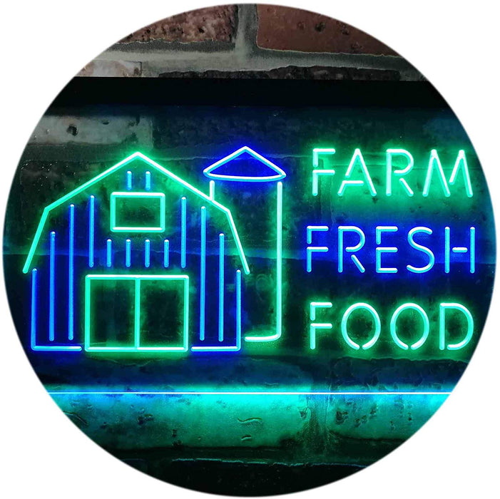 Farm Fresh Food LED Neon Light Sign - Way Up Gifts