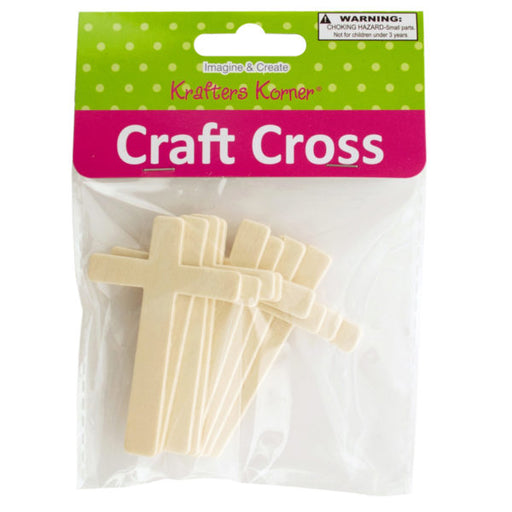 Wooden Craft Crosses (Bulk Qty of 20) - Way Up Gifts