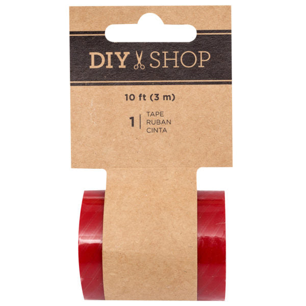 DIY Shop Red Stripe Transparent Tape (Bulk Qty of 30) - Way Up Gifts