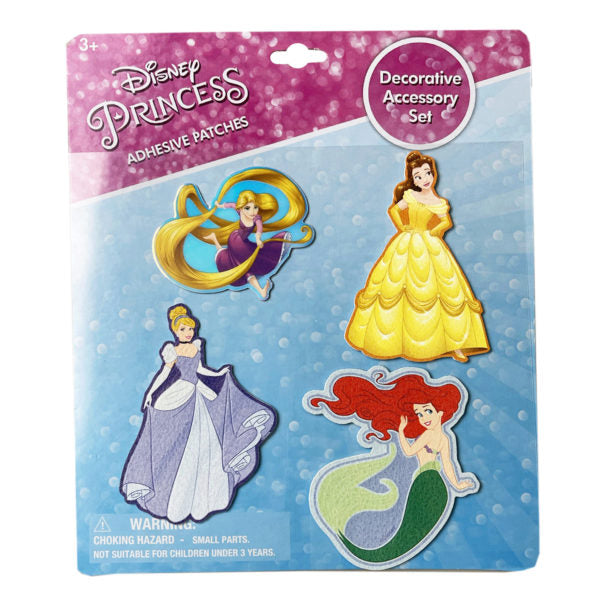 Disney Princess Adhesive Sticker Patches Decorative Accessory Set (Bulk Qty of 18) - Way Up Gifts