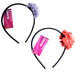 1 Count Flower Head Band in Assorted Colors (Bulk Qty of 18) - Way Up Gifts