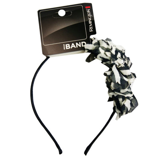 Black and White Feathered Head Band (Bulk Qty of 36) - Way Up Gifts