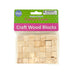 Natural Wooden Craft Blocks (Bulk Qty of 24) - Way Up Gifts