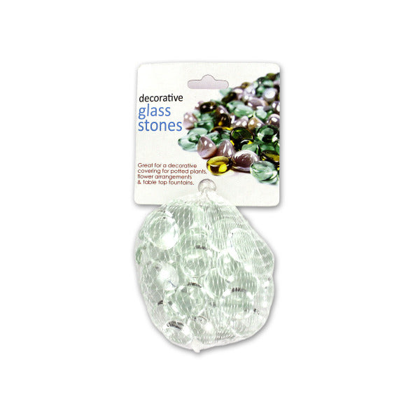 Clear Decorative Glass Stones (Bulk Qty of 24) - Way Up Gifts