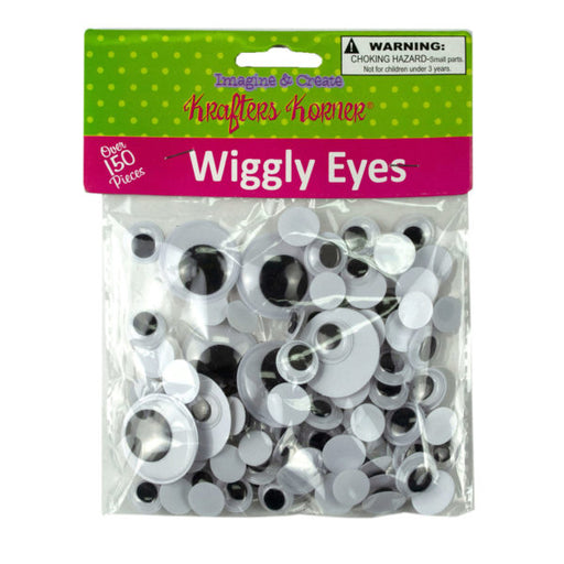 Plastic Craft Wiggly Eyes (Bulk Qty of 24) - Way Up Gifts