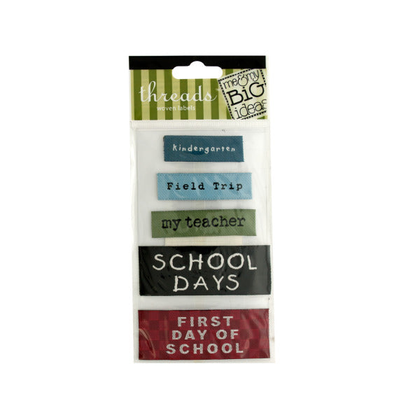 School Woven Labels (Bulk Qty of 24) - Way Up Gifts