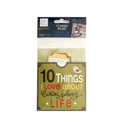 10 Things I Love About Everyday Life Journaling Pocket (Bulk Qty of 24) - Way Up Gifts