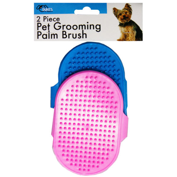 2pc Pet Grooming Palm Brush (Bulk Qty of 10) - Way Up Gifts