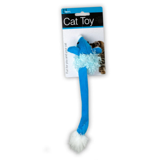 Cat Toy Mouse with Bell and Feathers (Bulk Qty of 24) - Way Up Gifts