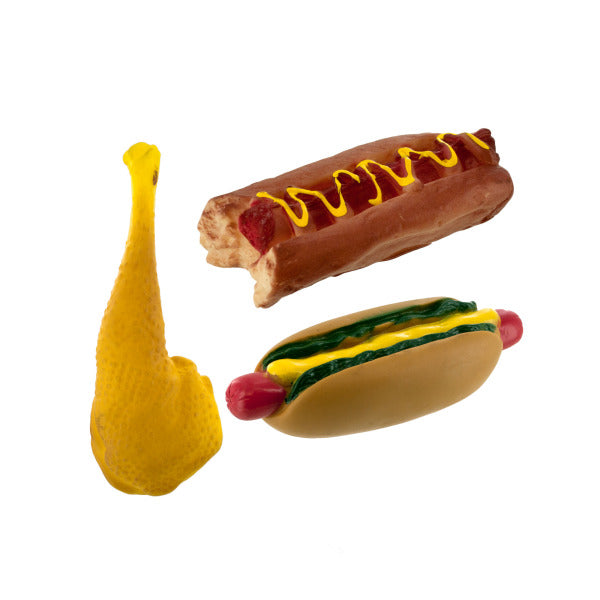 Meat Lovers Squeaking Dog Toy (Bulk Qty of 12) - Way Up Gifts