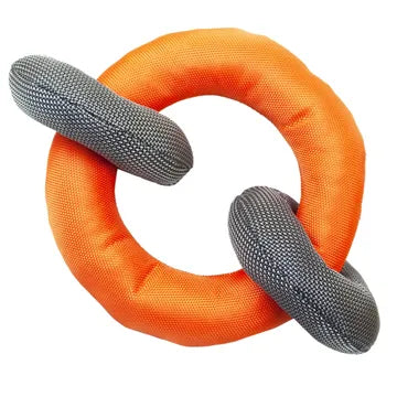 3 Ring Nylon Tug and Pull Dog Toy (Bulk Qty of 3) - Way Up Gifts