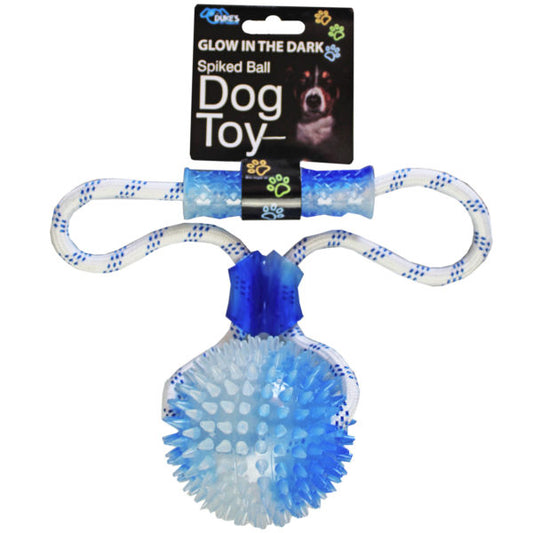 Glow in the Dark Spiked Ball Dog Toy (Bulk Qty of 2) - Way Up Gifts