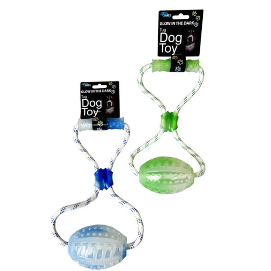 Glow in the Dark Tug Dog Toy (Bulk Qty of 4) - Way Up Gifts