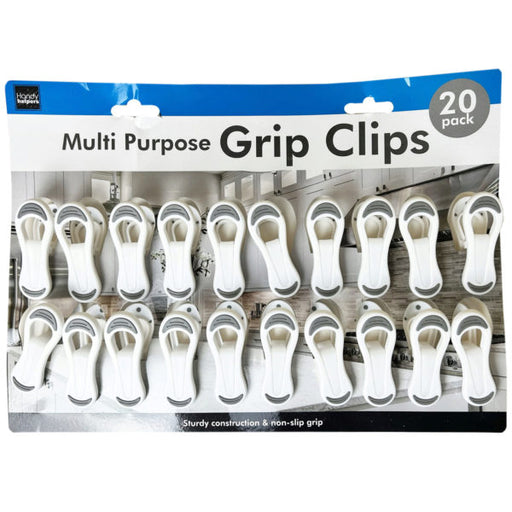 20 Pack Multi-Purpose Grip Clips (Bulk Qty of 3) - Way Up Gifts