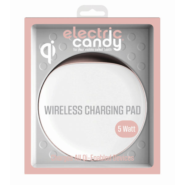 Electric Candy 10W Wireless Charger in White & Rose Gold (Bulk Qty of 2) - Way Up Gifts