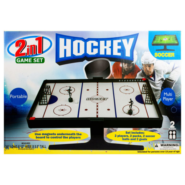 2-in-1 Soccer and Hockey Magnetic Game Set - Way Up Gifts