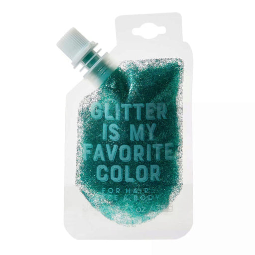 Aqua Mini Body Glitter Pouch (Bulk Qty of 18) - Way Up Gifts