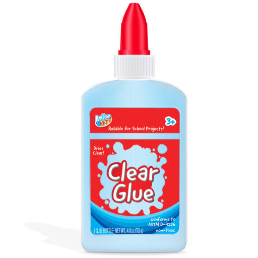 Washable Clear Glue in 4 oz Bottle (Bulk Qty of 24) - Way Up Gifts