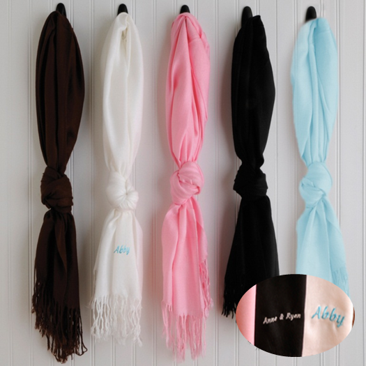 Personalized Women's Pashmina Scarf - Way Up Gifts
