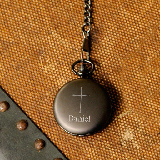 Personalized Inspirational Cross Pocket Watch - Way Up Gifts