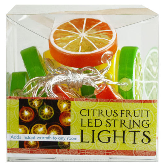 Decorative Citrus Fruit String Lights (Bulk Qty of 6) - Way Up Gifts