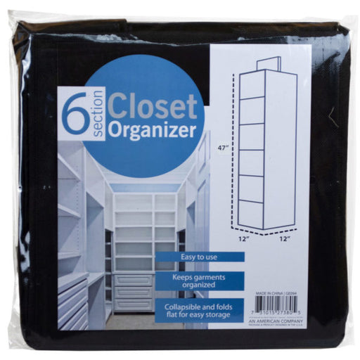 6 Section Hanging Storage (Bulk Qty of 2) - Way Up Gifts