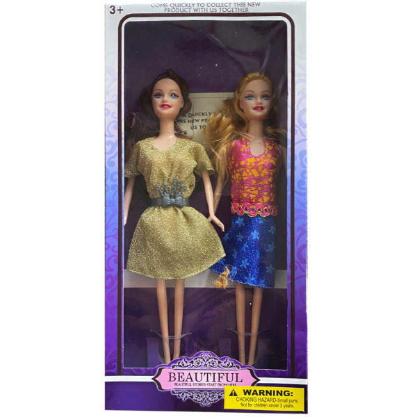 2 Pack Fashion Beauty Doll Set (Bulk Qty of 2) - Way Up Gifts