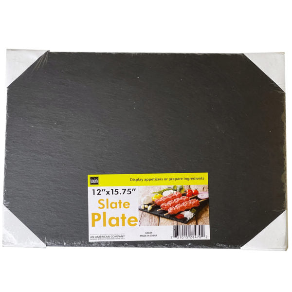12" x 15.75" slate serving plate (Bulk Qty of 2) - Way Up Gifts