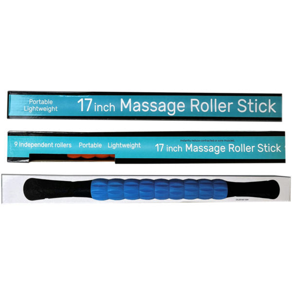 17" Massage Roller Stick Asst. Colors (Bulk Qty of 2) - Way Up Gifts
