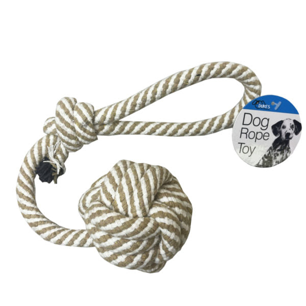 Rope Ball Pet Dog Toy With Loop Handle (Bulk Qty of 6) - Way Up Gifts