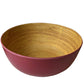 9" wide assorted color bamboo with melamine bowl (Bulk Qty of 6) - Way Up Gifts