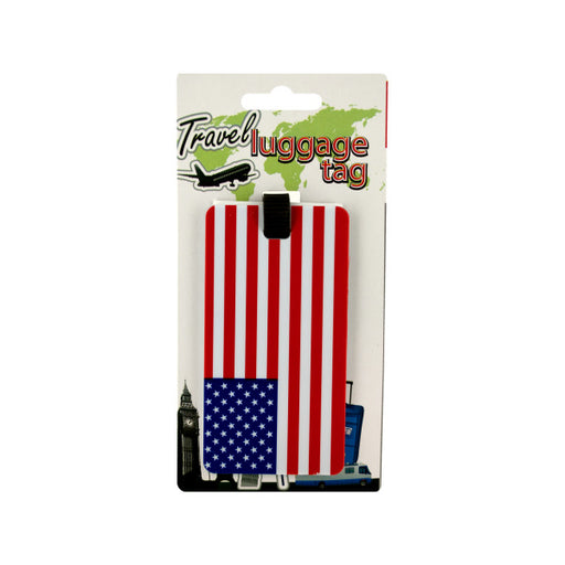 American Flag Luggage Tag (Bulk Qty of 24) - Way Up Gifts