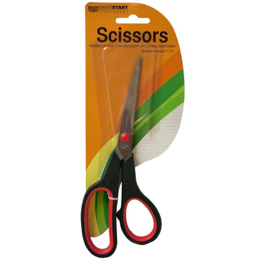 Stainless Steel Scissors with Plastic Handles (Bulk Qty of 12) - Way Up Gifts