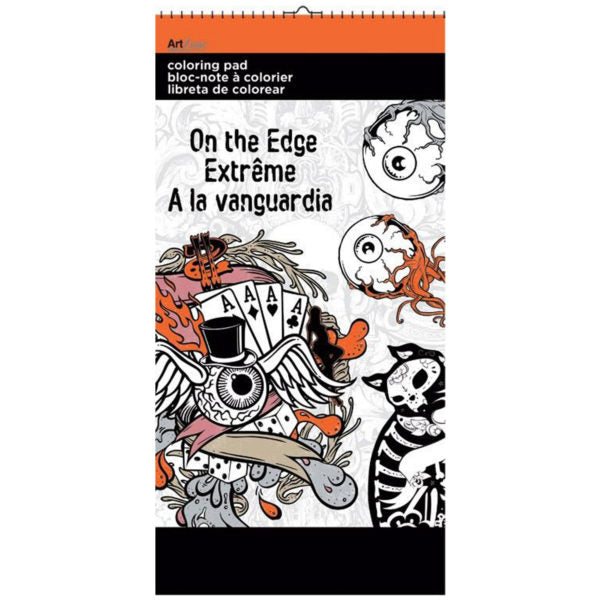 On the Edge Small Coloring Pad (Bulk Qty of 12) - Way Up Gifts