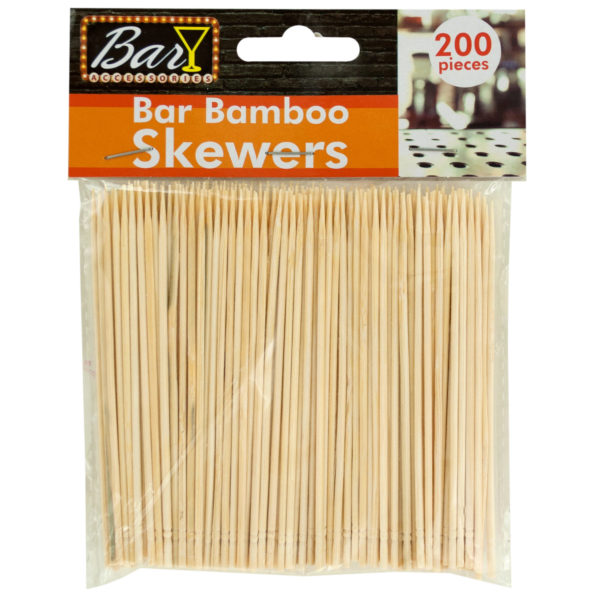 Bar Bamboo Skewers (Bulk Qty of 20 Packs) - Way Up Gifts