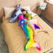 Dolphin Stuffed Animal Unique Big Colorful Plush Toy - Way Up Gifts