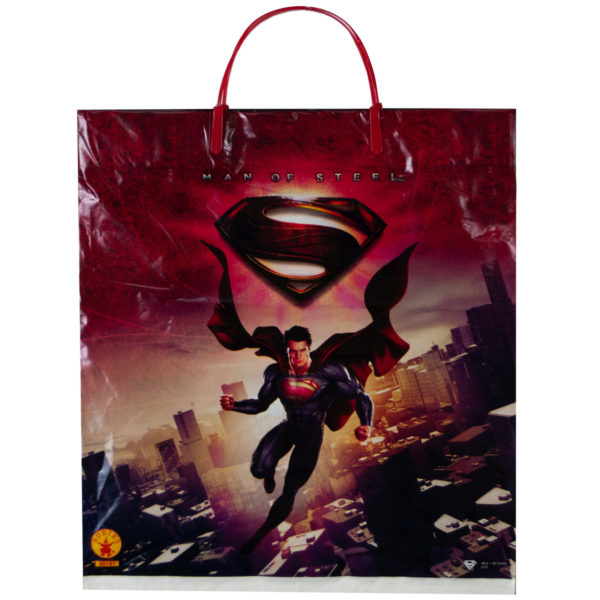 Superman Plastic Tote Bag (Bulk Qty of 24) - Way Up Gifts