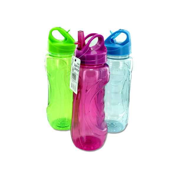 28 oz. Sports Water Bottle with Flip Straw (Bulk Qty of 12) - Way Up Gifts